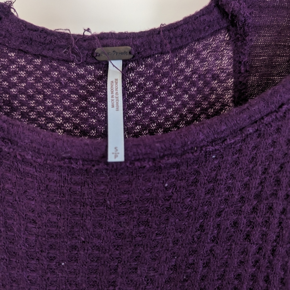 Purple free people sweater